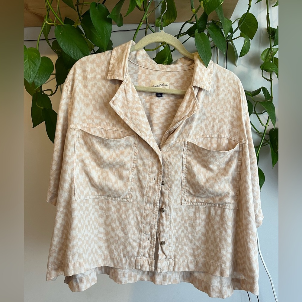 Patterned Button Down Shirt